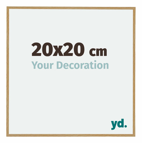 Evry Plastique Cadre Photo 20x20 Hêtre Clairo De Face Mesure | yourdeclineoration.com