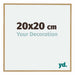 Evry Plastique Cadre Photo 20x20 Hêtre Clairo De Face Mesure | yourdeclineoration.com