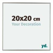 Evry Plastique Cadre Photo 20x20cm Champagne De Face Mesure | yourdeclineoration.com