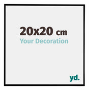 Evry Plastique Cadre Photo 20x20cm Noir Mat De Face Mesure | yourdeclineoration.com