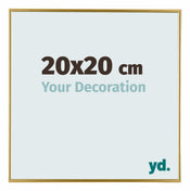 Evry Plastique Cadre Photo 20x20cm Or De Face Mesure | yourdeclineoration.com