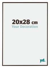 Evry Plastique Cadre Photo 20x28cm Anthracite De Face Mesure | yourdeclineoration.com