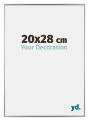 Evry Plastique Cadre Photo 20x28cm Champagne De Face Mesure | yourdeclineoration.com