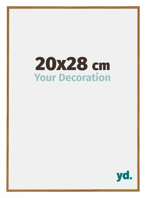 Evry Plastique Cadre Photo 20x28cm Hêtre Clairo De Face Mesure | yourdeclineoration.com