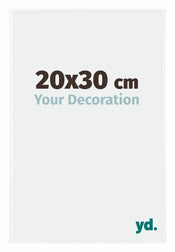 Evry Plastique Cadre Photo 20x30cm Blanc Brillant De Face Mesure | yourdeclineoration.com