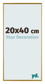 Evry Plastique Cadre Photo 20x40cm Or De Face Mesure | yourdeclineoration.com