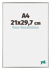 Evry Plastique Cadre Photo 21x29 7cm A4 Champagne De Face Mesure | yourdeclineoration.com