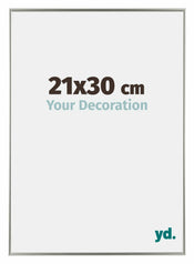 Evry Plastique Cadre Photo 21x30cm Champagne De Face Mesure | yourdeclineoration.com