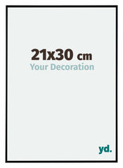 Evry Plastique Cadre Photo 21x30cm Noir Mat De Face Mesure | yourdeclineoration.com
