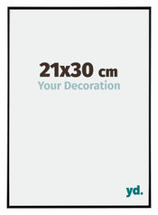 Evry Plastique Cadre Photo 21x30cm Noir Tres Brillant De Face Mesure | yourdeclineoration.com