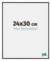 Evry Plastique Cadre Photo 24x30cm Anthracite De Face Mesure | yourdeclineoration.com