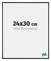 Evry Plastique Cadre Photo 24x30cm Noir Tres Brillant De Face Mesure | yourdeclineoration.com
