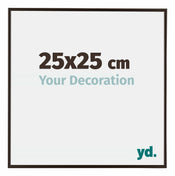 Evry Plastique Cadre Photo 25x25cm Anthracite De Face Mesure | yourdeclineoration.com