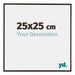Evry Plastique Cadre Photo 25x25cm Anthracite De Face Mesure | yourdeclineoration.com