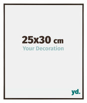 Evry Plastique Cadre Photo 25x30cm Anthracite De Face Mesure | yourdeclineoration.com