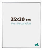 Evry Plastique Cadre Photo 25x30cm Noir Tres Brillant De Face Mesure | yourdeclineoration.com
