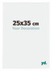 Evry Plastique Cadre Photo 25x35cm Blanc Brillant De Face Mesure | yourdeclineoration.com