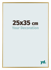 Evry Plastique Cadre Photo 25x35cm Or De Face Mesure | yourdeclineoration.com