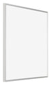 Evry Plastique Cadre Photo 30x30cm Argent De Face Oblique | yourdeclineoration.com