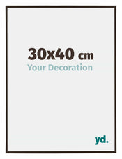 Evry Plastique Cadre Photo 30x40cm Anthracite De Face Mesure | yourdeclineoration.com