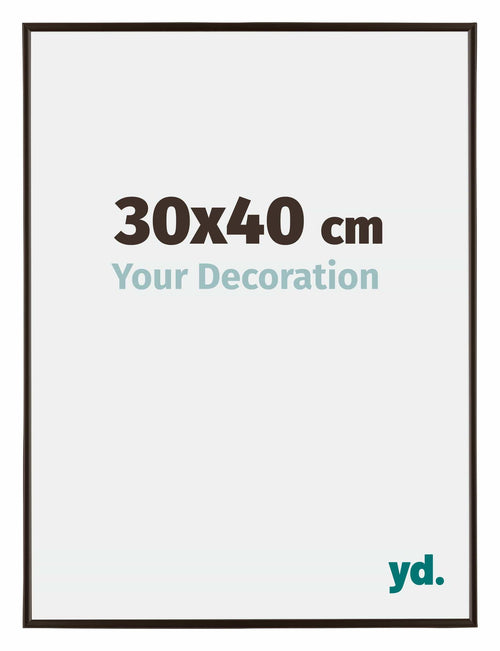 Evry Plastique Cadre Photo 30x40cm Anthracite De Face Mesure | yourdeclineoration.com