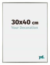 Evry Plastique Cadre Photo 30x40cm Champagne De Face Mesure | yourdeclineoration.com