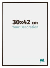 Evry Plastique Cadre Photo 30x42cm Anthracite De Face Mesure | yourdeclineoration.com