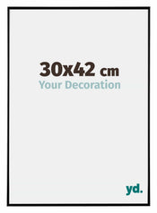 Evry Plastique Cadre Photo 30x42cm Noir Tres Brillant De Face Mesure | yourdeclineoration.com