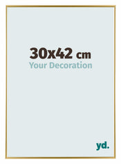 Evry Plastique Cadre Photo 30x42cm Or De Face Mesure | yourdeclineoration.com