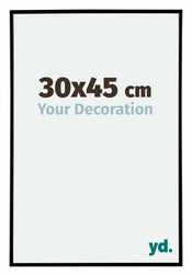 Evry Plastique Cadre Photo 30x45cm Noir Mat De Face Mesure | yourdeclineoration.com