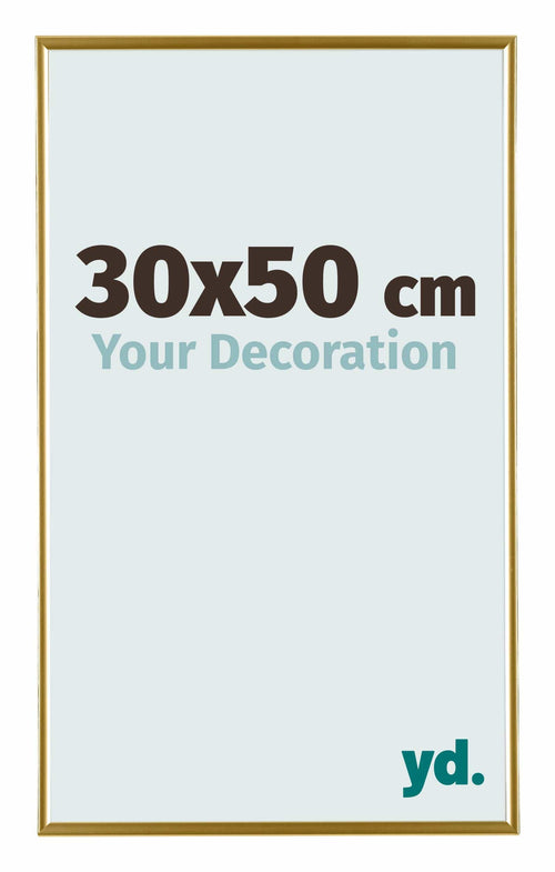 Evry Plastique Cadre Photo 30x50cm Or De Face Mesure | yourdeclineoration.com
