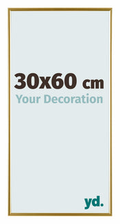 Evry Plastique Cadre Photo 30x60cm Or De Face Mesure | yourdeclineoration.com