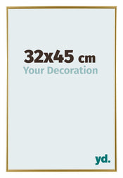 Evry Plastique Cadre Photo 32x45cm Or De Face Mesure | yourdeclineoration.com
