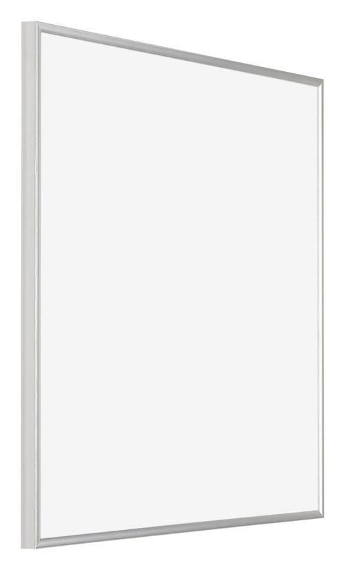 Evry Plastique Cadre Photo 35x35cm Argent De Face Oblique | yourdeclineoration.com