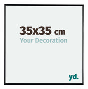 Evry Plastique Cadre Photo 35x35cm Noir Tres Brillant De Face Mesure | yourdeclineoration.com