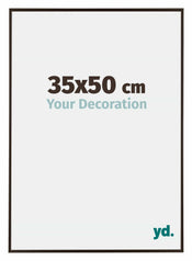 Evry Plastique Cadre Photo 35x50cm Anthracite De Face Mesure | yourdeclineoration.com