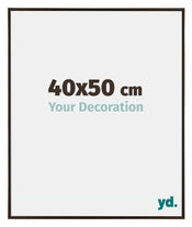 Evry Plastique Cadre Photo 40x50cm Anthracite De Face Mesure | yourdeclineoration.com