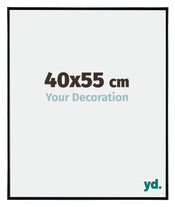 Evry Plastique Cadre Photo 40x55cm Noir Tres Brillant De Face Mesure | yourdeclineoration.com