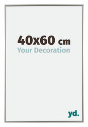 Evry Plastique Cadre Photo 40x60cm Champagne De Face Mesure | yourdeclineoration.com