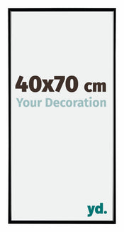 Evry Plastique Cadre Photo 40x70cm Noir Tres Brillant De Face Mesure | yourdeclineoration.com