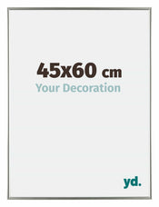 Evry Plastique Cadre Photo 45x60cm Champagne De Face Mesure | yourdeclineoration.com