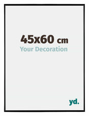 Evry Plastique Cadre Photo 45x60cm Noir Tres Brillant De Face Mesure | yourdeclineoration.com