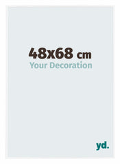 Evry Plastique Cadre Photo 48x68cm Blanc Brillant De Face Mesure | yourdeclineoration.com