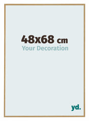 Evry Plastique Cadre Photo 48x68cm Hêtre Clair De Face Mesure | yourdeclineoration.com