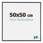 Evry Plastique Cadre Photo 50x50cm Anthracite De Face Mesure | yourdeclineoration.com