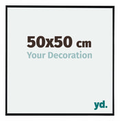 Evry Plastique Cadre Photo 50x50cm Noir Tres Brillant De Face Mesure | yourdeclineoration.com