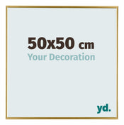 Evry Plastique Cadre Photo 50x50cm Or De Face Mesure | yourdeclineoration.com
