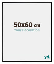 Evry Plastique Cadre Photo 50x60cm Noir Tres Brillant De Face Mesure | yourdeclineoration.com