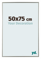 Evry Plastique Cadre Photo 50x75cm Champagne De Face Mesure | yourdeclineoration.com