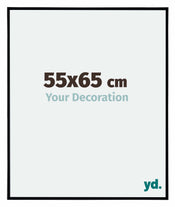 Evry Plastique Cadre Photo 55x65cm Noir Mat De Face Mesure | yourdeclineoration.com